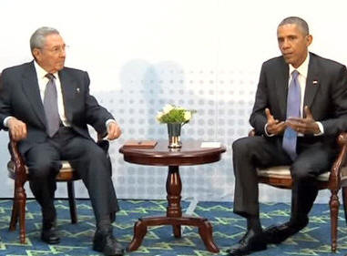 Райль Кастро и Обама. Сайт Изюмова Юрия